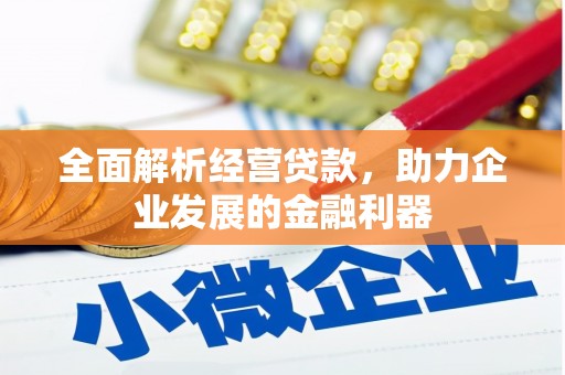 安源全面解析经营贷款，助力企业发展的金融利器