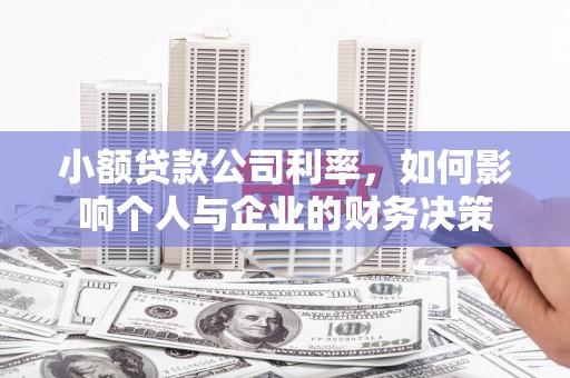 安源小额贷款公司利率，如何影响个人与企业的财务决策