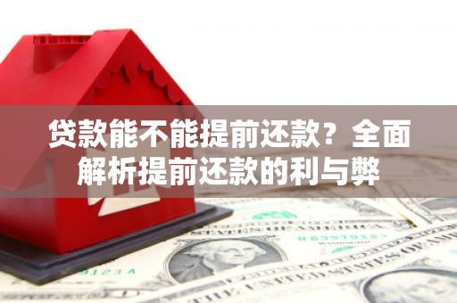 安源贷款能不能提前还款？全面解析提前还款的利与弊