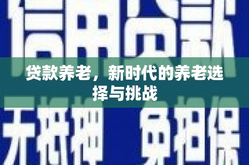 安源贷款养老，新时代的养老选择与挑战