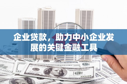 安源企业贷款，助力中小企业发展的关键金融工具