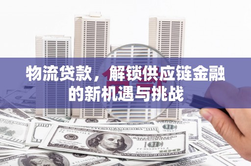安源物流贷款，解锁供应链金融的新机遇与挑战