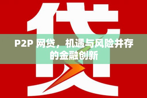 安源P2P 网贷，机遇与风险并存的金融创新
